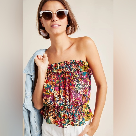 Maeve Tops - Maeve by Antropologie Adelaide Strapless Blouse